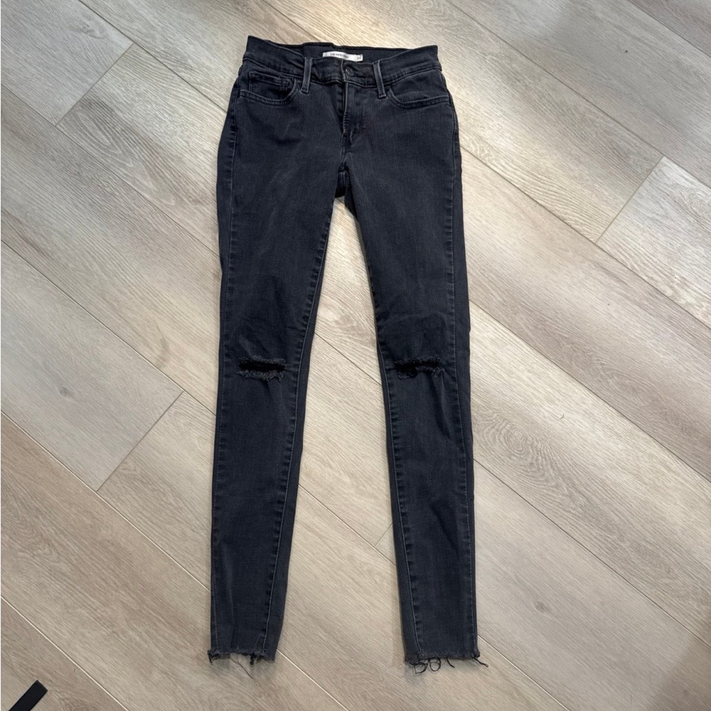 Levi's Black 710 Skinny Jeans